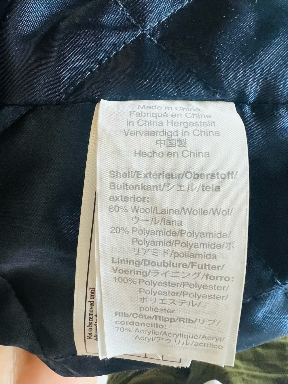 J. Crew Lodge Coat in Italian stadium- cloth wool. Quilted Lined - Picture 6 of 9